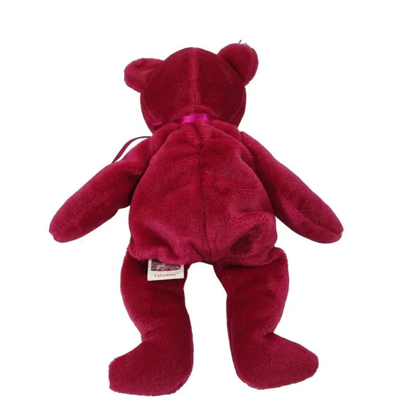 Vintage Ty Valentina Bear 1999 Stuffed Animal Plush Heart with Hang Tag - Picture 3 of 8